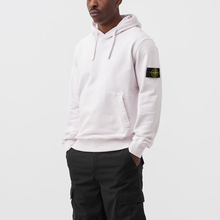 STONE ISLAND Logo Patch Hoodie 'Light Pink' 761564151-V0080
