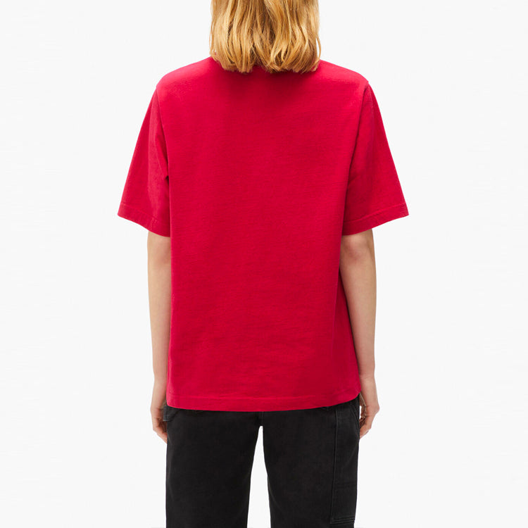 KENZO Tiger Head Pattern Printing Loose Round Neck Short Sleeve Red FB62TS947401-26