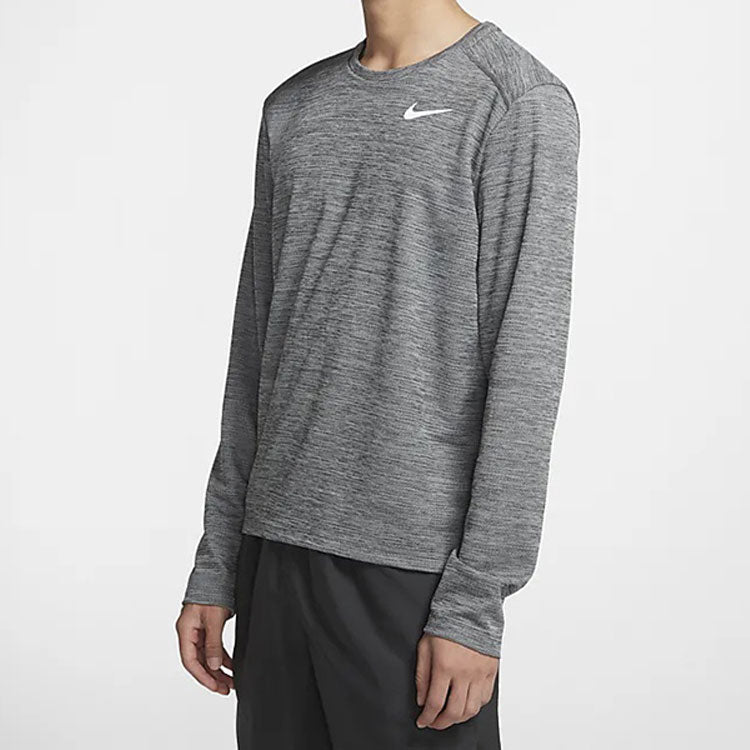 Men's Nike Gym Running Sports Long Sleeves Gray T-Shirt BV4754-068