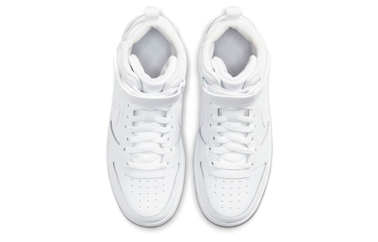 (GS) Nike Court Borough Mid 2 'Triple White' CD7782-100