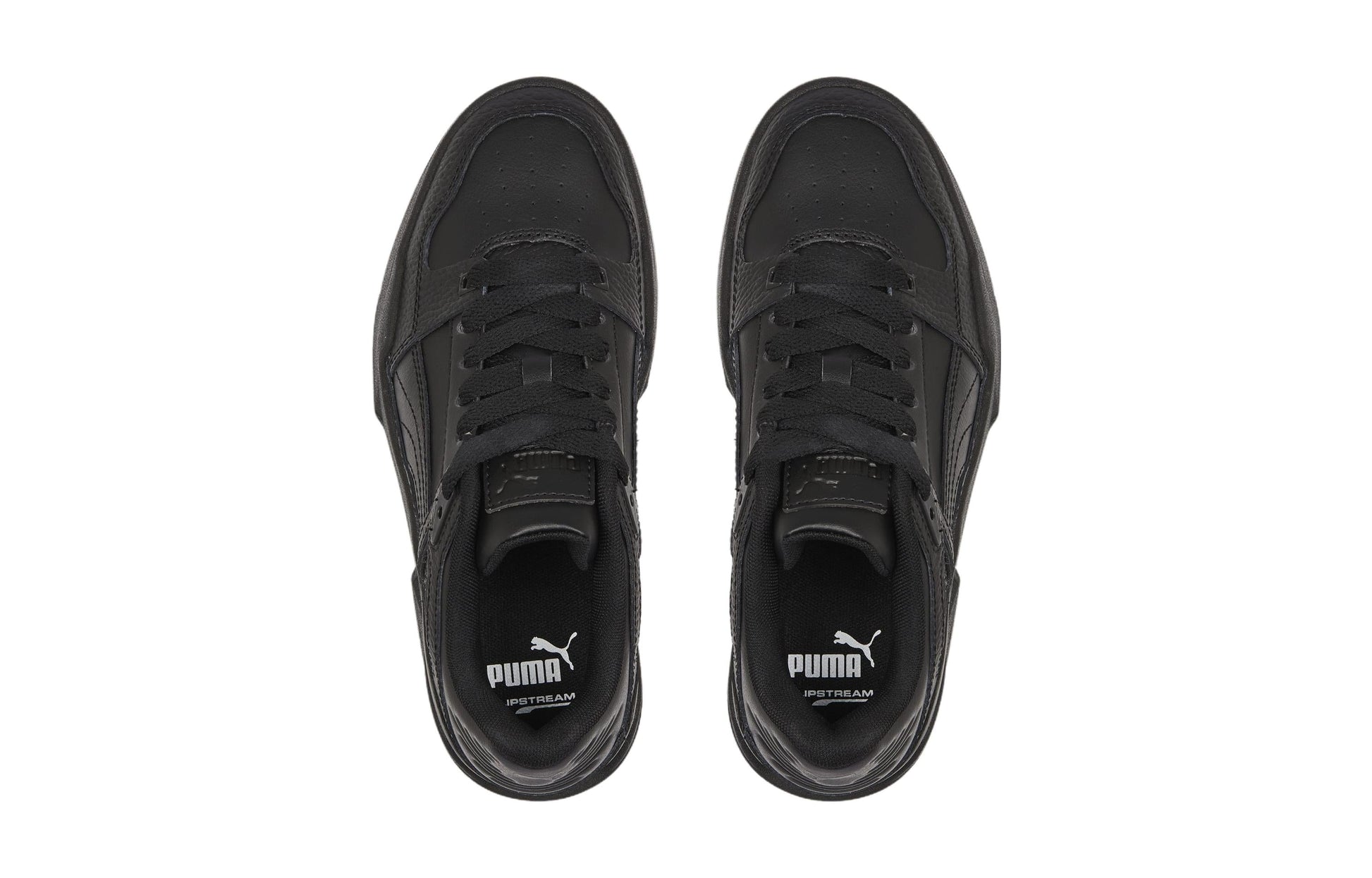 (GS) PUMA Slipstream Leather 'Triple Black' 387826-01