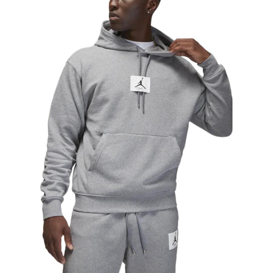 Air Jordan Drawstring Knit Hoodie Men's Grey DQ7339-091