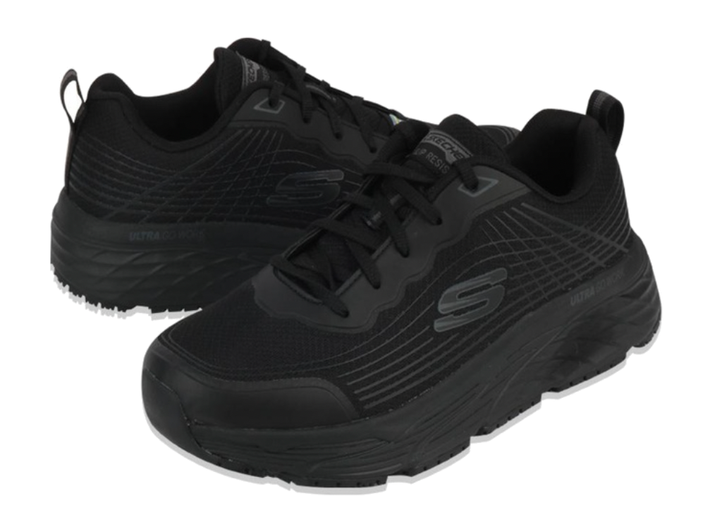 Skechers Work Relaxed Fit Max Cushioning Elite SR 'Black' 200021-BLK