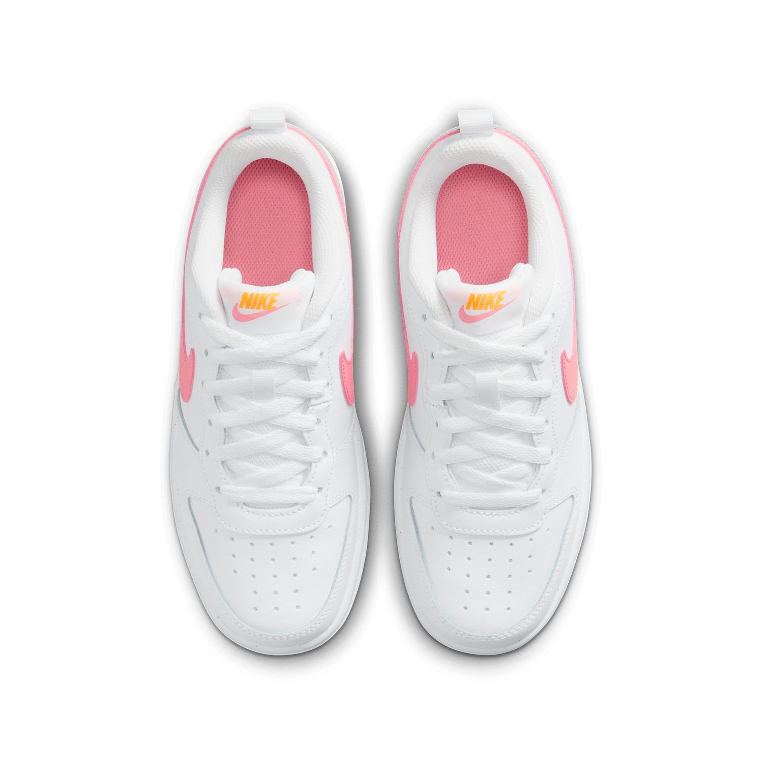 (GS) Nike Court Borough Low 2 'White Pink' BQ5448-124