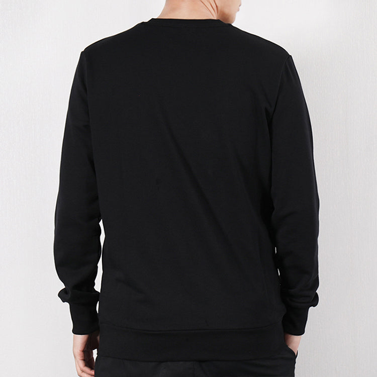 PUMA Classics Logo Crew Sports Round Neck Pullover Black 579069-61