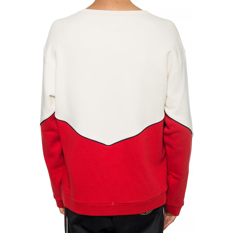 Gucci Splicing Embroidery Sports Male White Red 580820-XJBHJ-9829