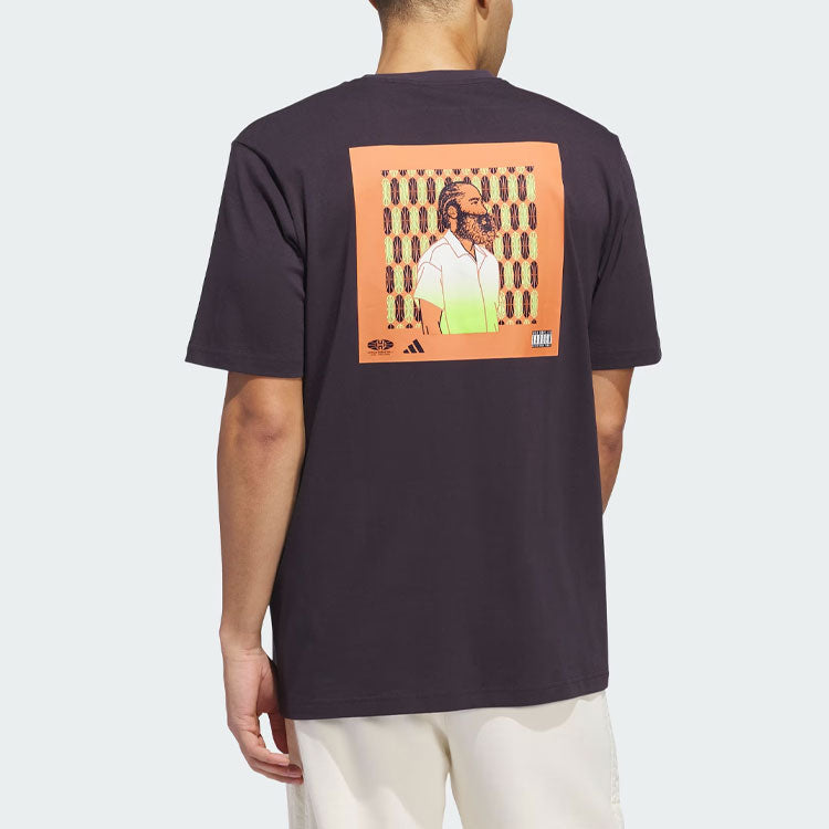 adidas Harden Graphic Tee Asia Sizing 'Black' IU2804