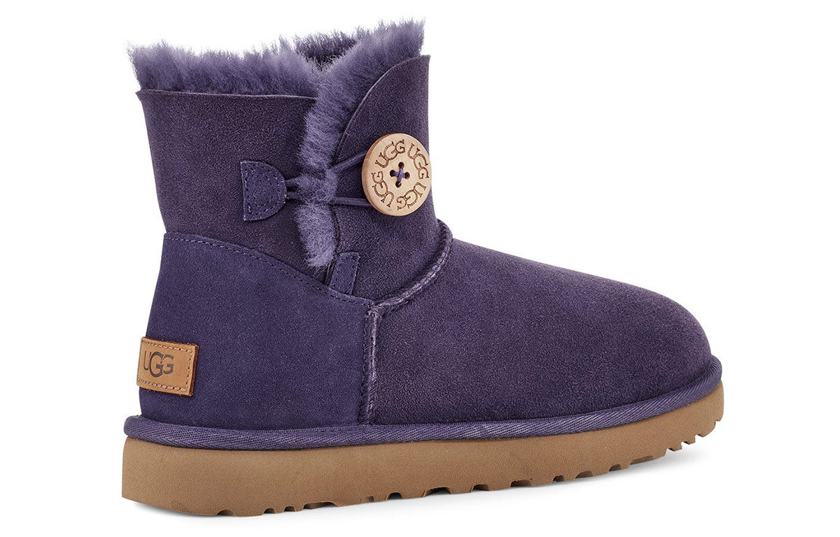 (WMNS) UGG Mini Bailey Button II Gray Purple 1016422-NSAD