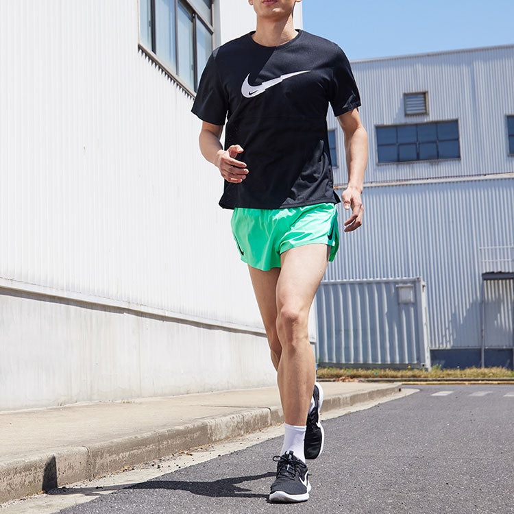 Nike Quick Dry Breathable Mesh Sports Short Sleeve Black DB4006-010