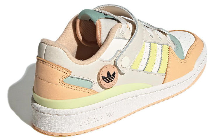 (WMNS) adidas originals Forum Low 'White Light Orange Cream Yellow Green' GW4427