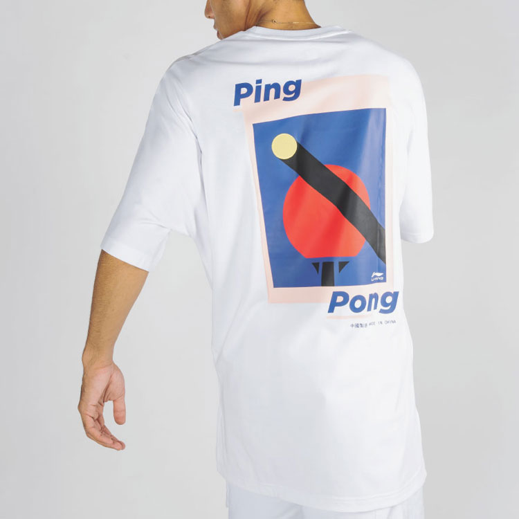 Li-Ning SS20 Paris fashion week Short Sleeve 'White' AHSQ273-1
