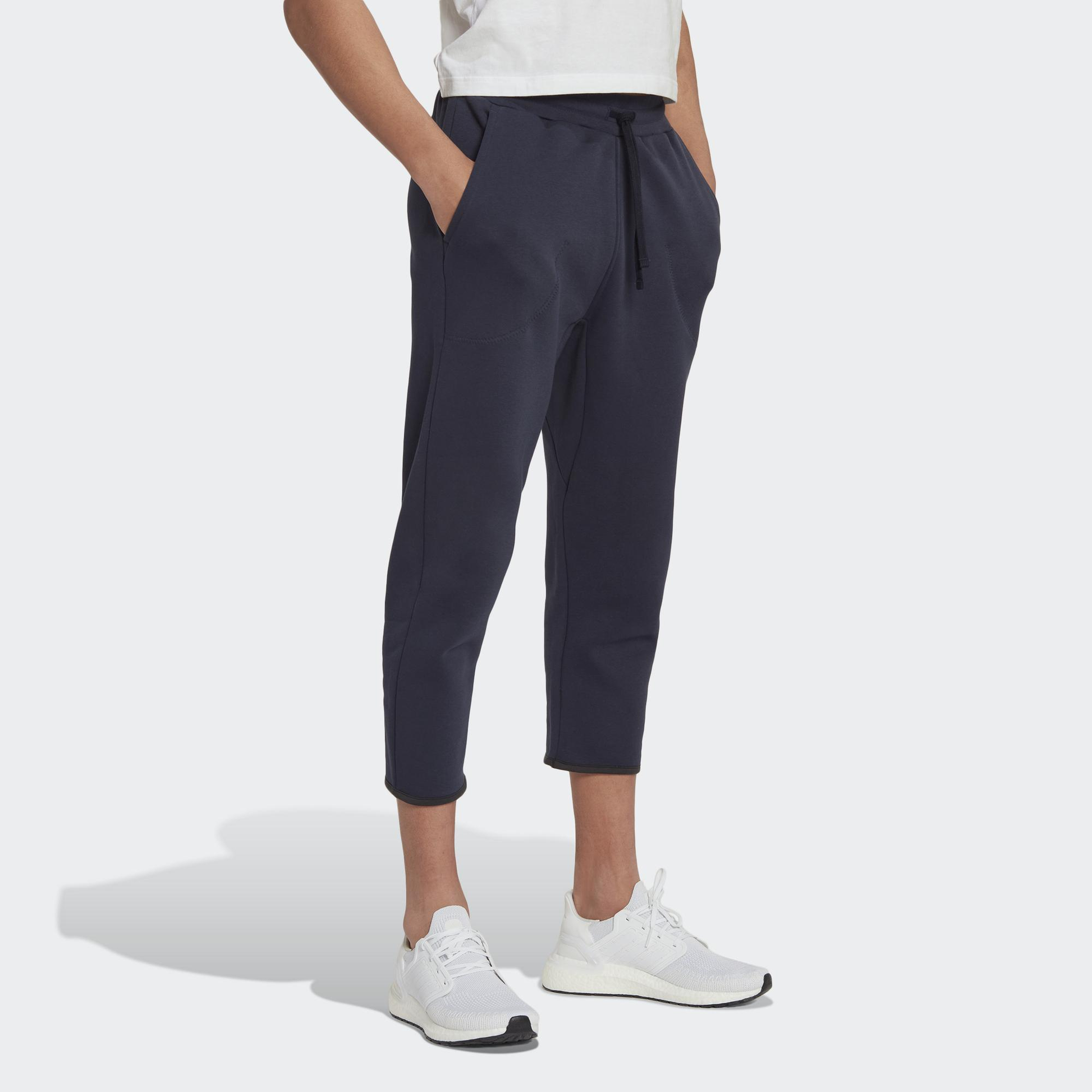 adidas Studio Lounge Fleece 7/8 Joggers 'Teal' HK4587