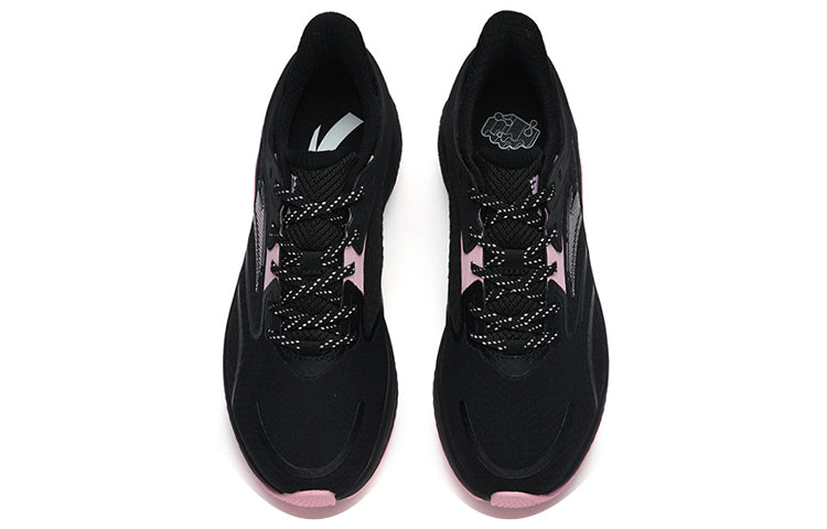 (WMNS) ANTA Running Series Sneakers 'Lightweight Black Pink' 122235556-2