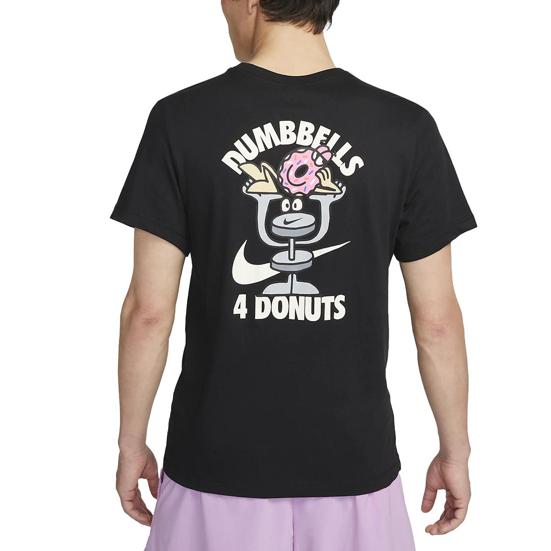 NIKE DRI-FIT Dumbbell Donut Short Sleeve 'Black' FD0139-010