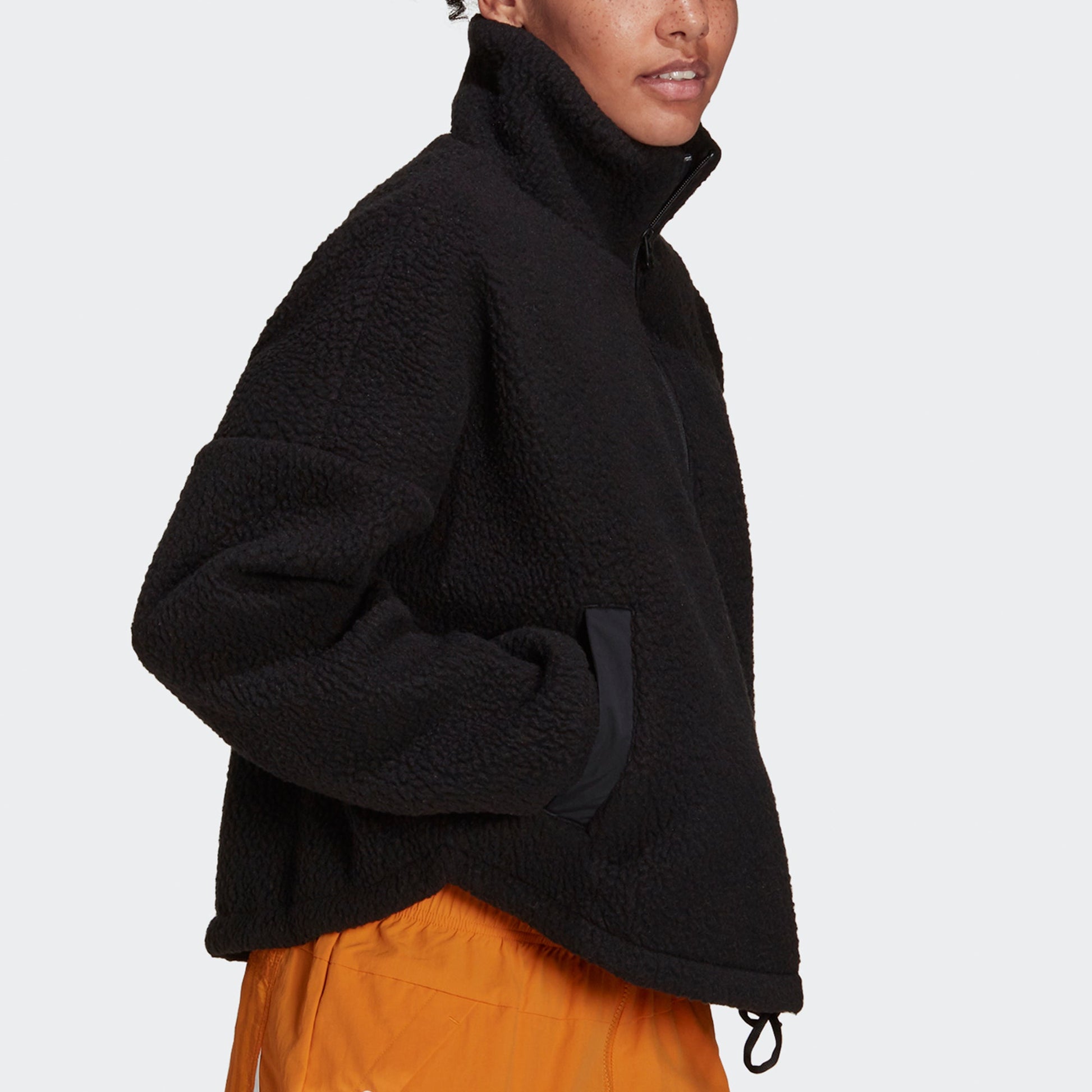 (WMNS) adidas Wip Shp Trcktp Stand Collar Sports Jacket Black GU9671