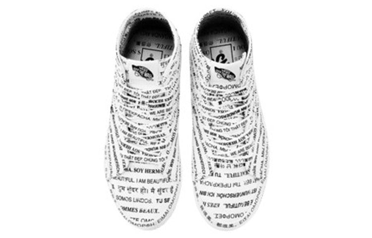 Vans SK8-HI TAPERED (WE ARE BEAUTIFUL) 'White Black' VN0A4U162Q2