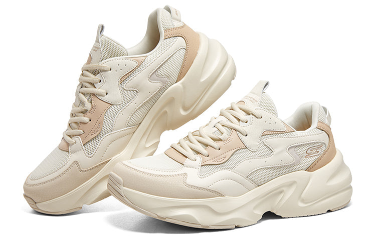 Skechers D'lites 1.0 Sneakers 'White Khaki' 118323-NAT