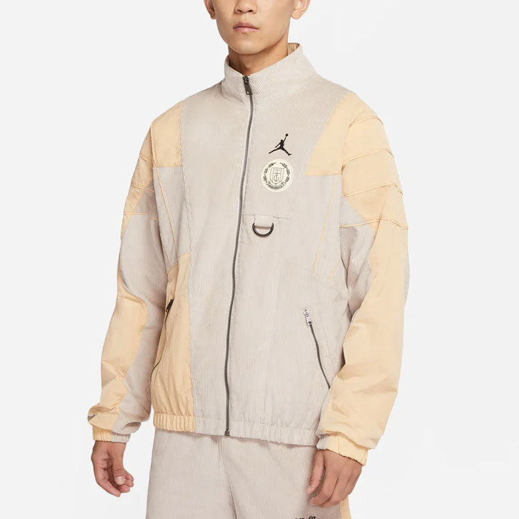 Air Jordan x HTG Crossover Contrast Color Stitching Logo Stand Collar Jacket Asia Edition DJ7976-236