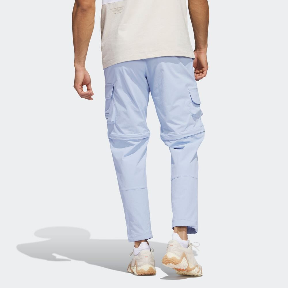 adidas Solid Color Detachable Sports Straight Casual Pants/Trousers Men's Blue  HS5615