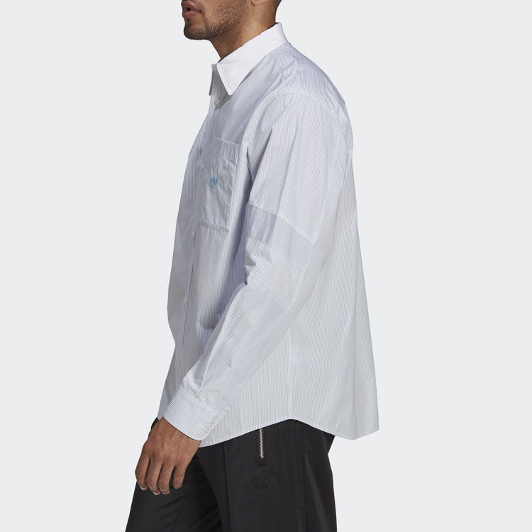 adidas originals Casual Sports Long Sleeves Shirt Sky Blue HD4799