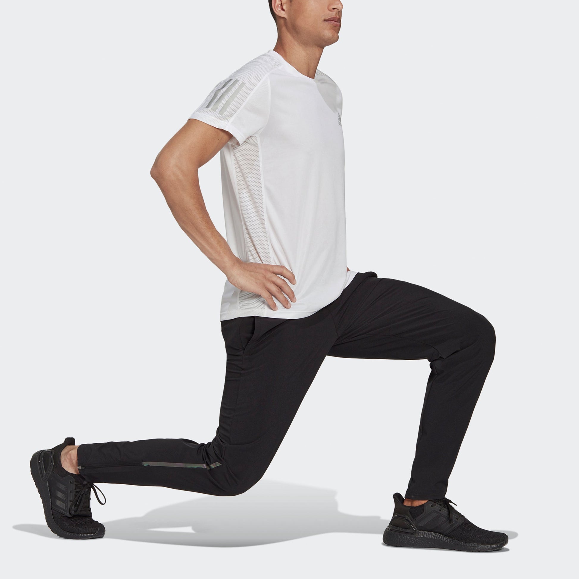 adidas Astro Pant M Logo Casual Sports Running Breathable Pants Black H64736