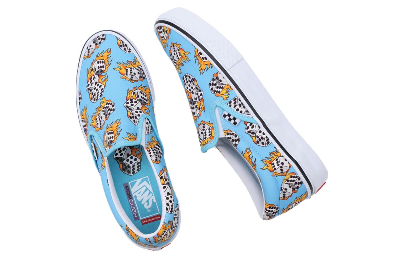 Vans Skate Slip-On 'Blue Flame Dice' VN0A5FCABM6