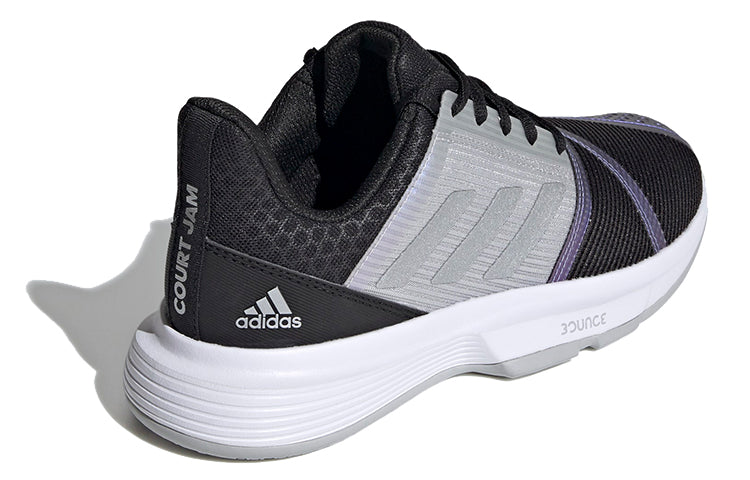 (WMNS) adidas CourtJam Bounce 'Black Silver Metallic' FX1525
