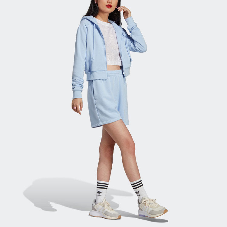 (WMNS) adidas originals Logo Shorts 'Blue' IL9618