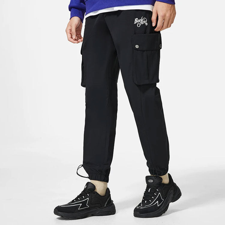 Li-Ning BADFIVE Fashion Cargo Pants 'Black' AYKS571-2