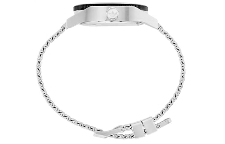 adidas Unisex Silver Tone Mesh Band Watch 'Green Silver' AOFH220052I