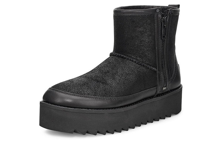(WMNS) UGG Classic Rebel Biker Mini 1105314-BLK
