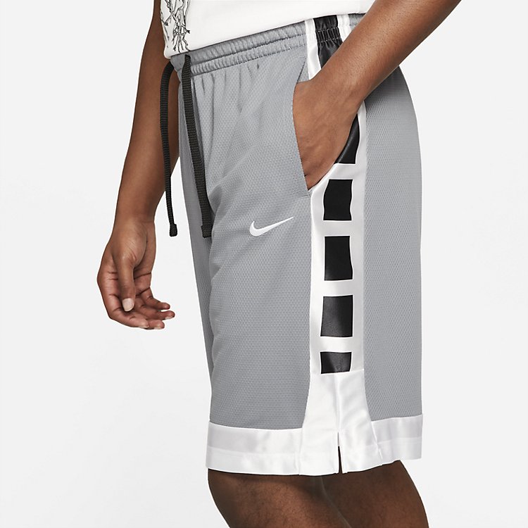 Nike Dri-fit Elite Stripe Basketball Shorts 'Cool Grey' CV1748-065