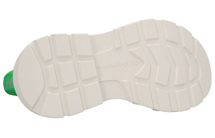 (WMNS) Alexander McQueen Tread Slick Boots 'Green White' 697080W4UW23189