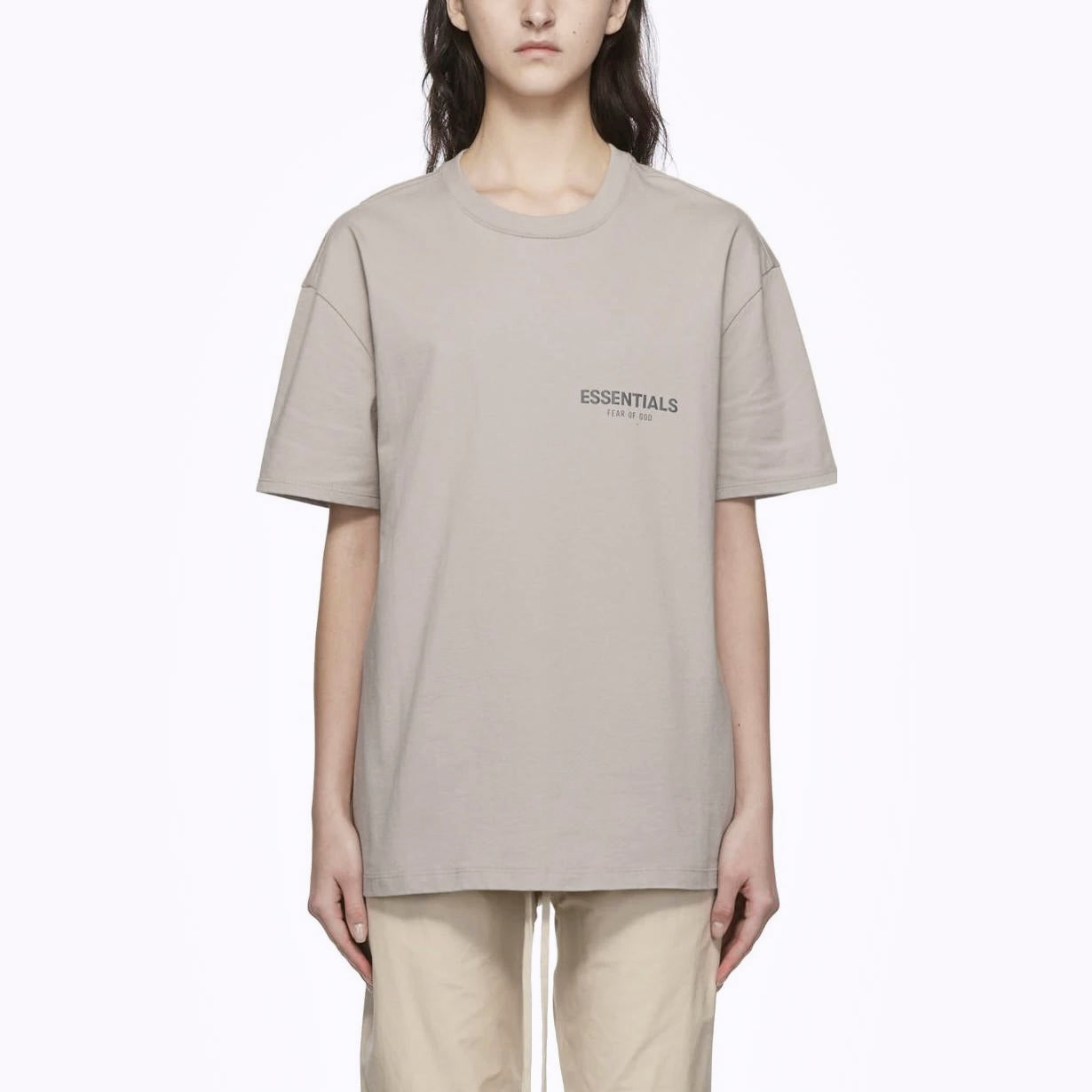 Fear of God Essentials FW21 Short Sleeve Tee Tan FOG-FW21-225