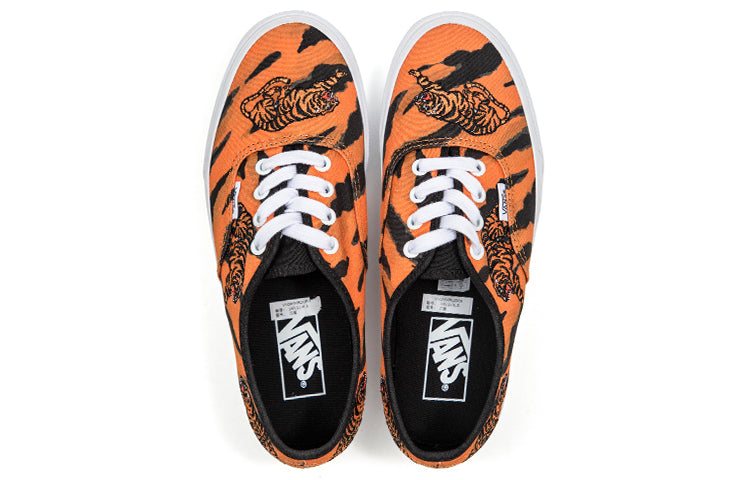 Vans Unisex Authentic Low-Top Sneakers Black/Orange VN0A5KRDORA