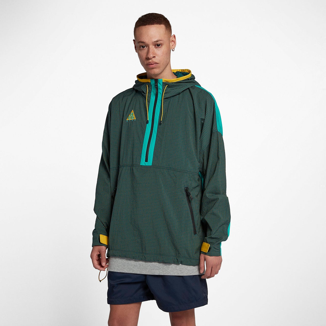 Nike ACG Woven Half-Zip Anorak Jacket 'Teal' 931907-375