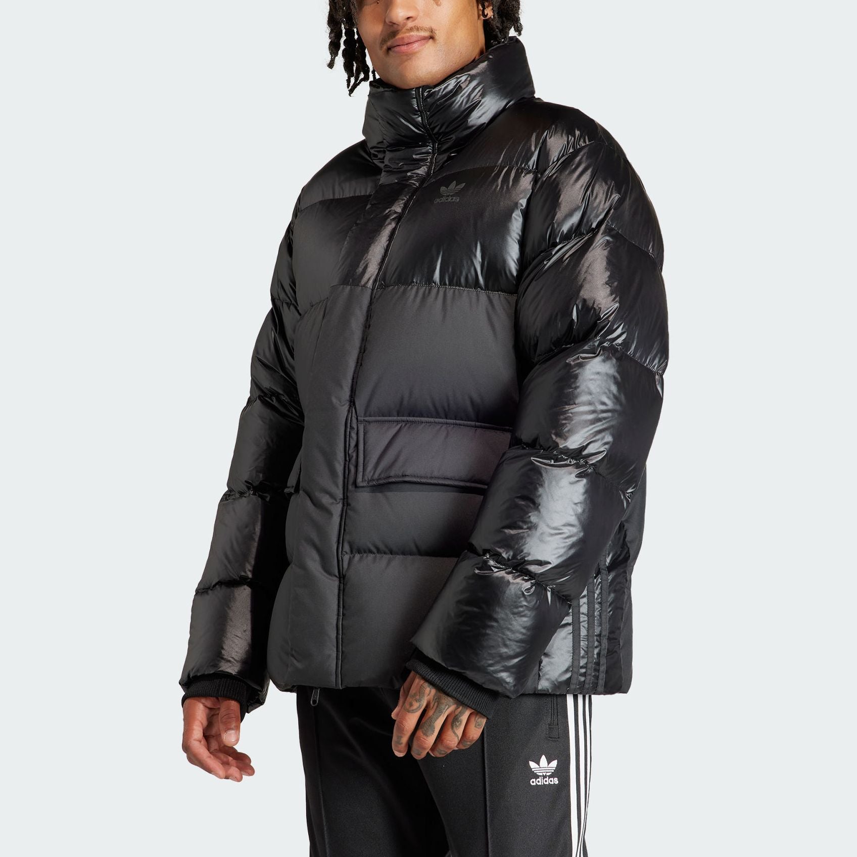 adidas originals Midweight Down Puffer Jacket 'Black' IR7133