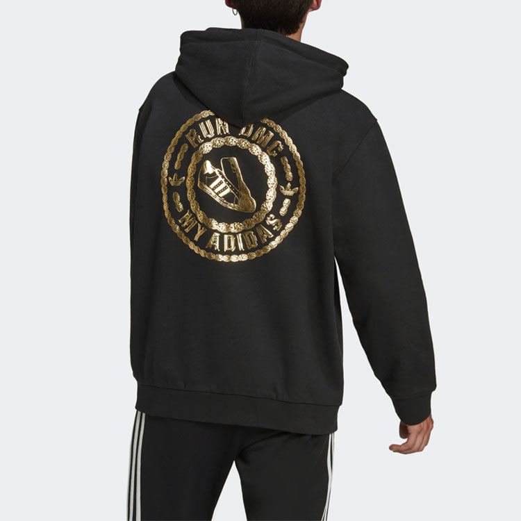 adidas originals Run Dmc Contrasting Colors Printing Casual Sports Black GT1762