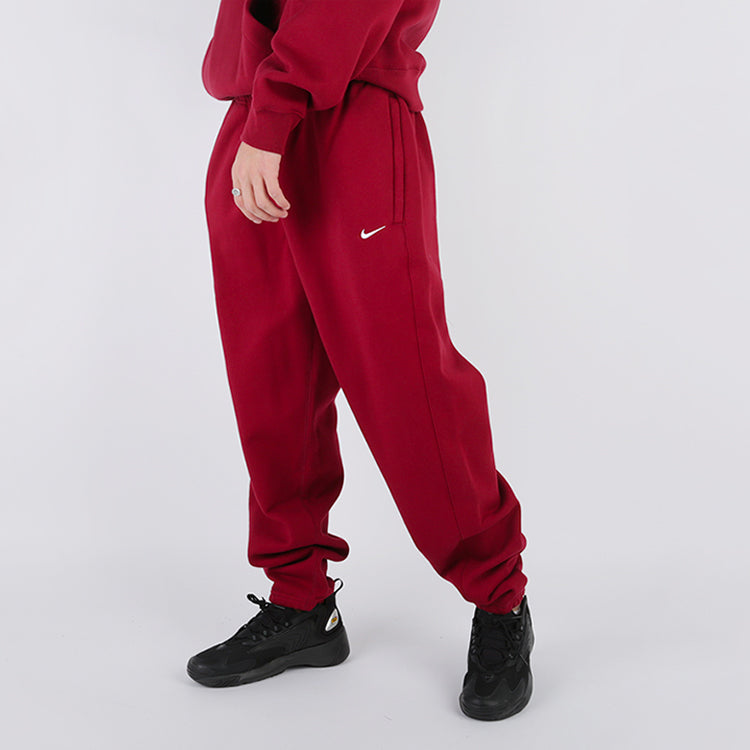 Nike Lab Pant Knit Sports Long Pants Red Wine red CD6394-677