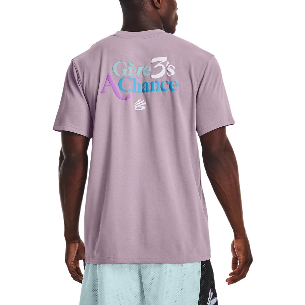 Under Armour Curry 3'S Hvyweight T-shirt 'Lilac' 1376275-554