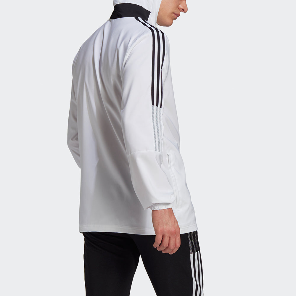 adidas Tiro21 Wb Soccer/Football Sports Hooded Jacket White GP4966