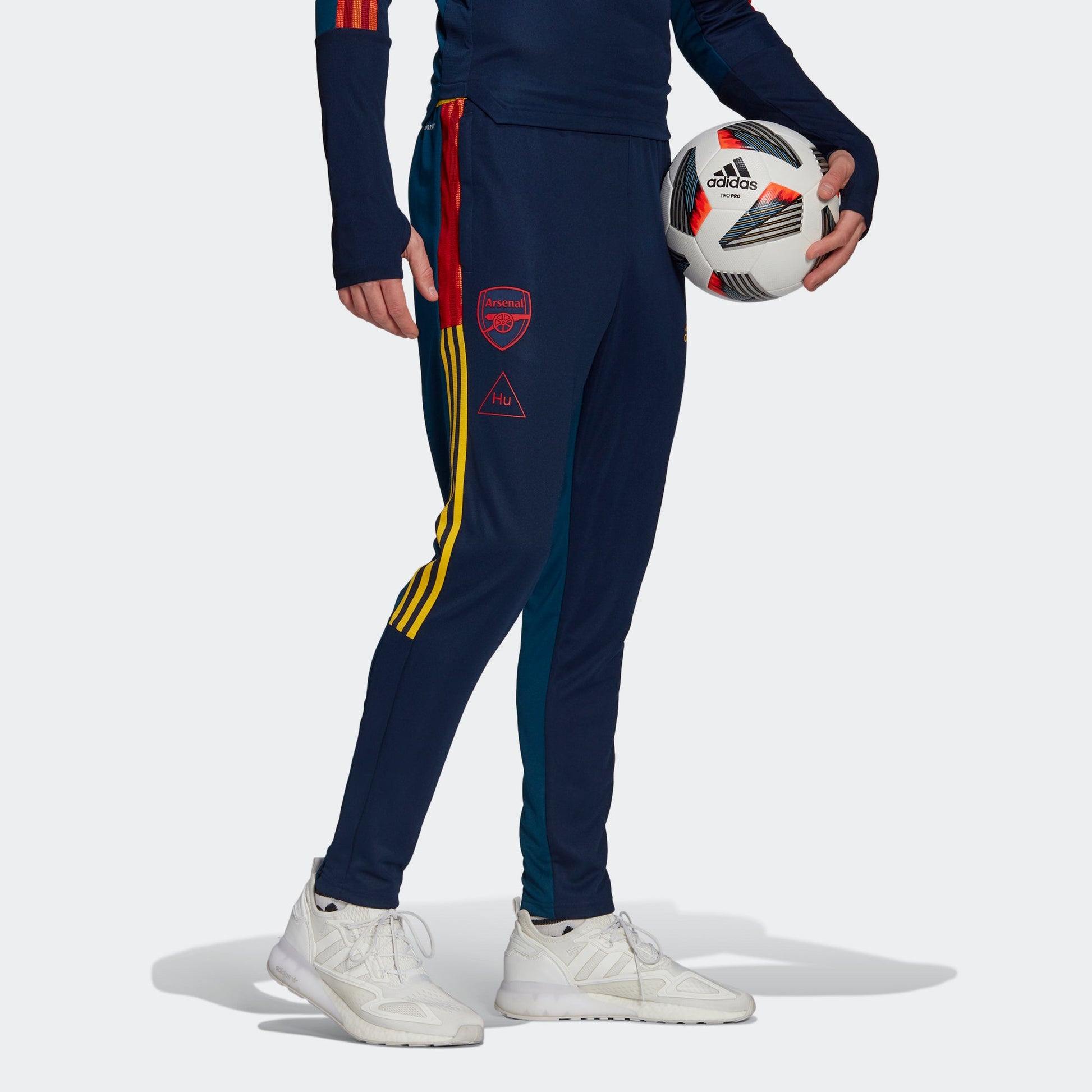 adidas x Crossover Afc Hu Tr Pnt Arsenal Soccer/Football Colorblock Sports Long Pants Blue GK7836
