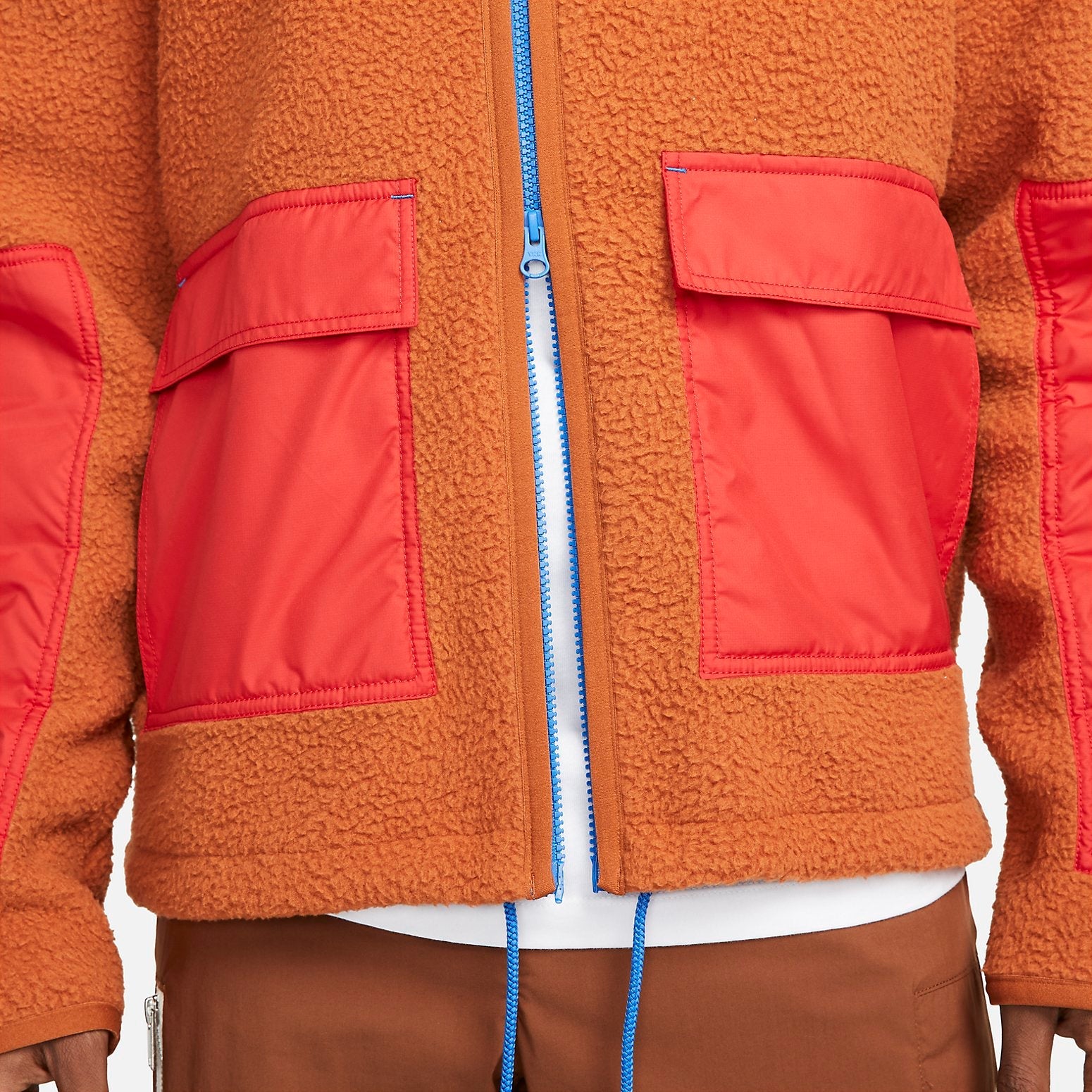 Nike sportswear sherpa jacket 'Orange' DD5022-246