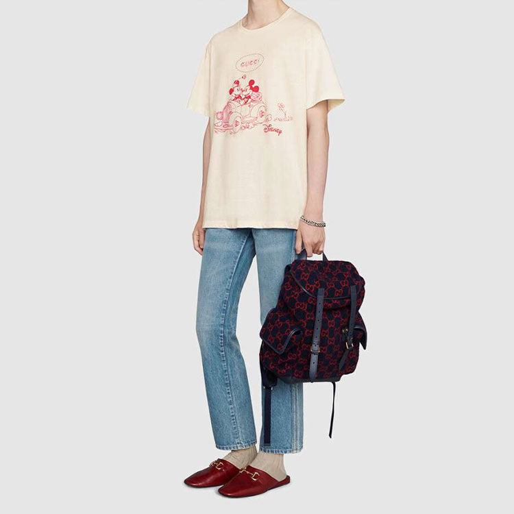 Gucci x Disney Year Of The Rat Limited Mickey Printed Retro For Men Beige 604176-XJB6T-9230