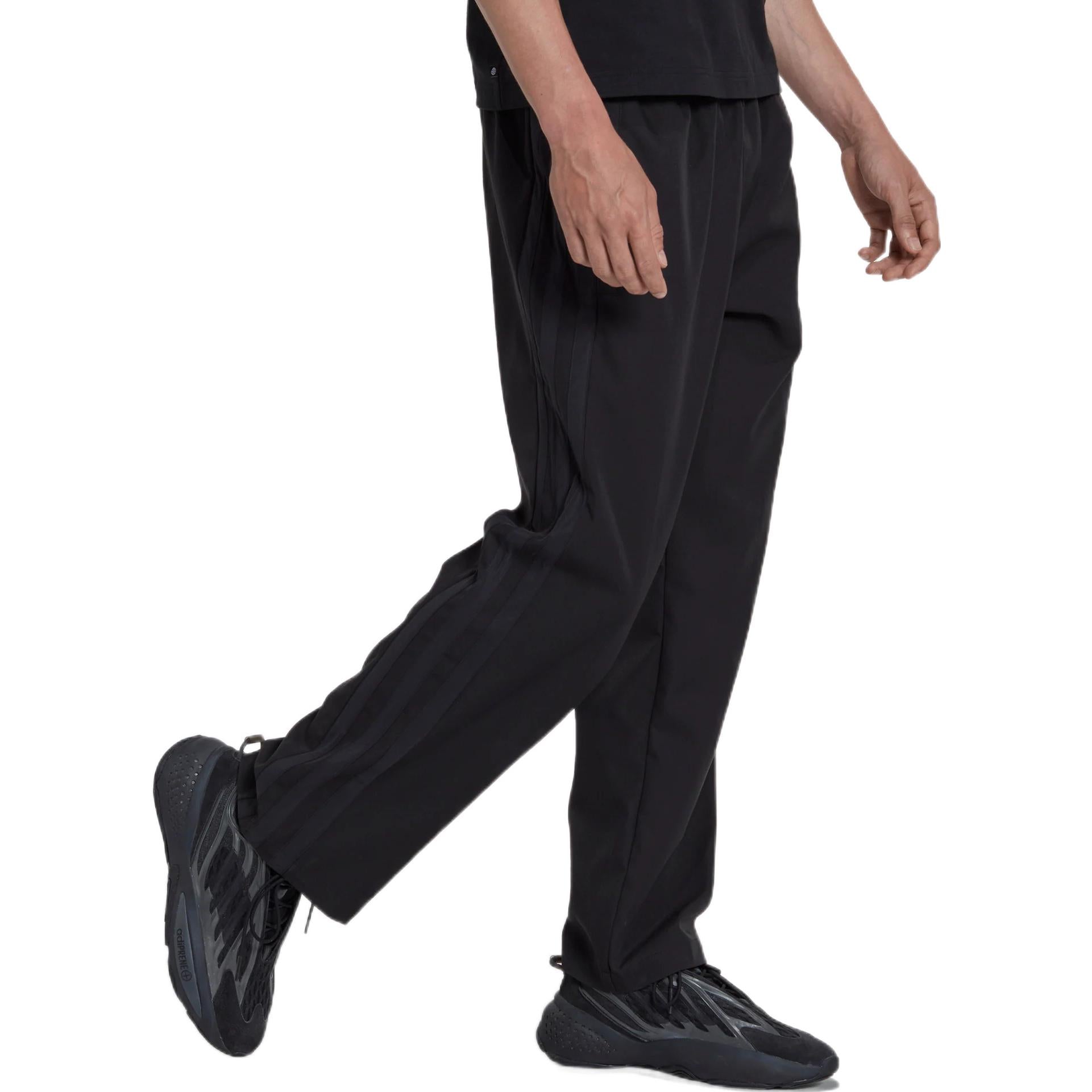 adidas Solid Color Elastic Waistband Straight Sports Pants/Trousers/Joggers Black HK2915
