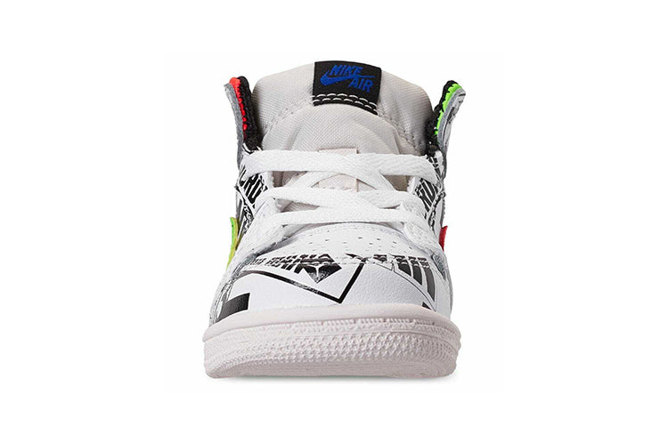 (TD) Air Jordan 1 Mid Graffiti 'All Over Logos' 640735-143