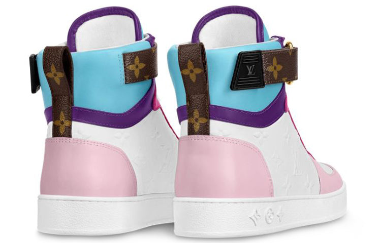 (WMNS) LOUIS VUITTON LV Boombox High-top Sport Shoes Pink/White 1A87QX