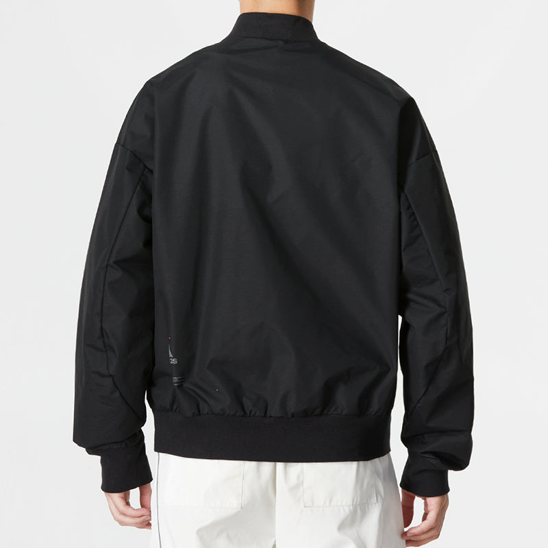 Men's adidas Th Bom Wvjkt Sports Stripe Casual Woven Jacket Black HM5161