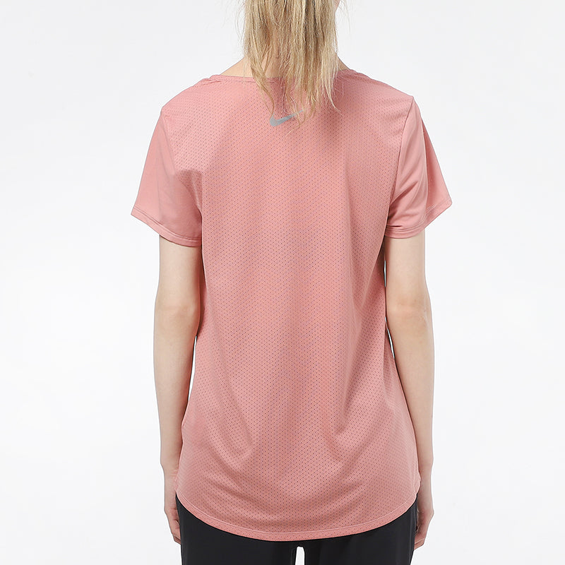 (WMNS) Nike Dri-FIT Logo Printing Quick Dry Pink/Red DA1247-685