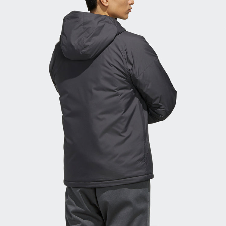 adidas XPLR INS Jacket Logo Hooded Jacket Black FJ9252